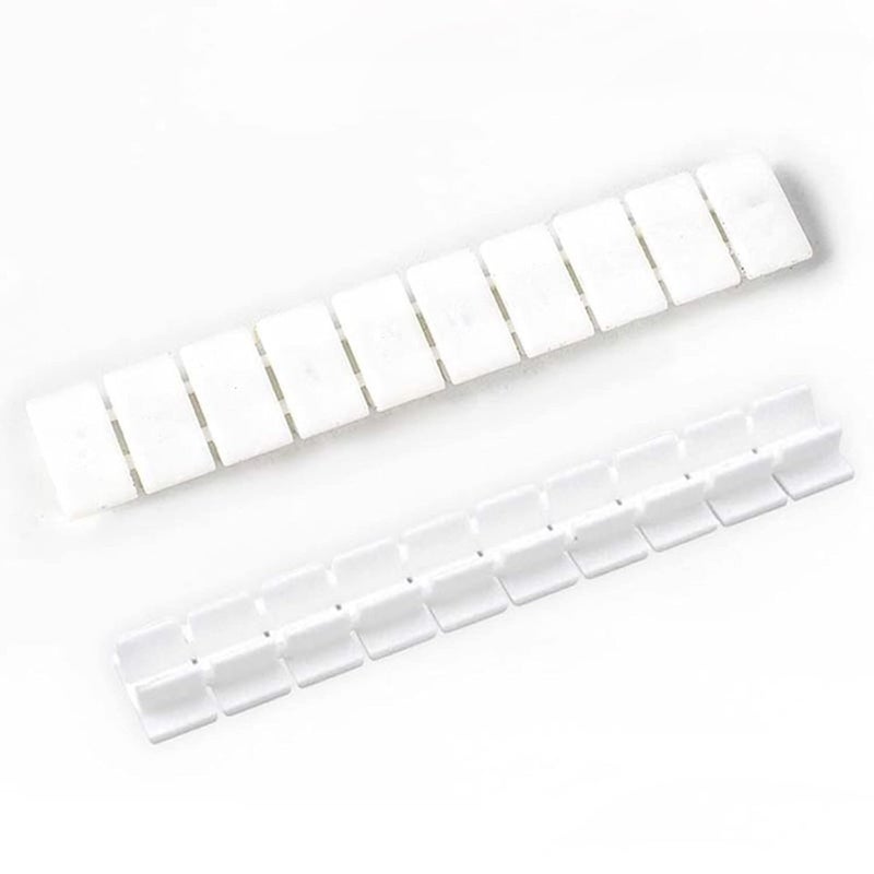 Erayco 20 Pcs Terminal Marker Strip - Terminal Blocks Labels Marking Tags Blank Mark Bar for UK2.5B/UK5N /UDK4/ UKK5 DIN Rail Terminal Label - Image 1